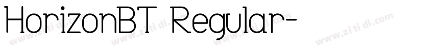 HorizonBT Regular字体转换